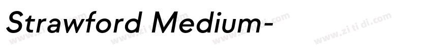 Strawford Medium字体转换 Strawford Medium字体转换